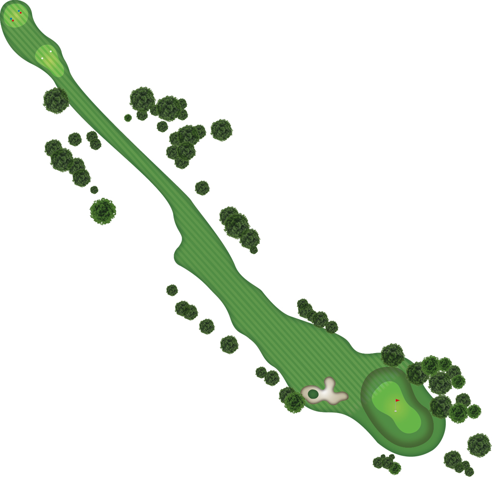 overview map of Hole 18
